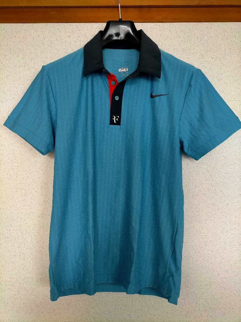 フェデラー　全仏優勝　Nike ポロシャツ M 青 2026年最新】nike フェデラーの人気アイテム - メルカリ