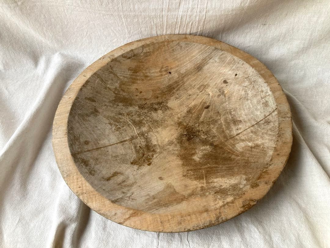 古道具　繭皿　枯れた木皿　② 繭皿｜木皿 | Coupe の日誌｜ヨーロッパや日本のアンティークと古道具の店