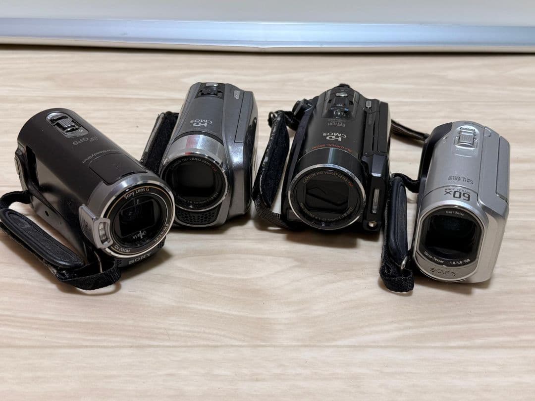 Sony、Canon ビデオカメラ本体 4点まとめ ジャンク - メルカリ