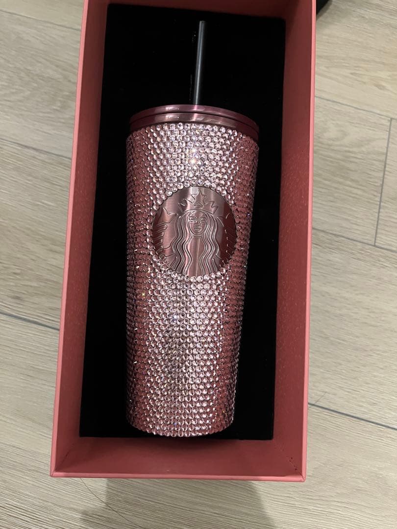 BLACKPINK + STARBUCKS ピンク水筒 韓国スタバ】BLACKPINK☆SS Blackpink water bottle 591ml (Starbucks