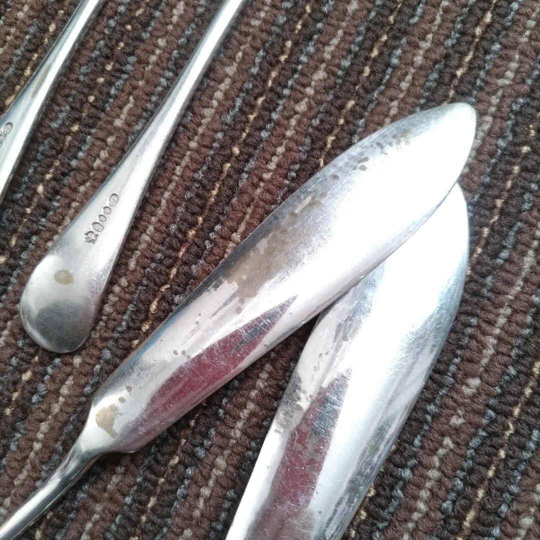 イギリス JD&S シルバープレート／銀メッキ ナイフ＆フォーク 5組10