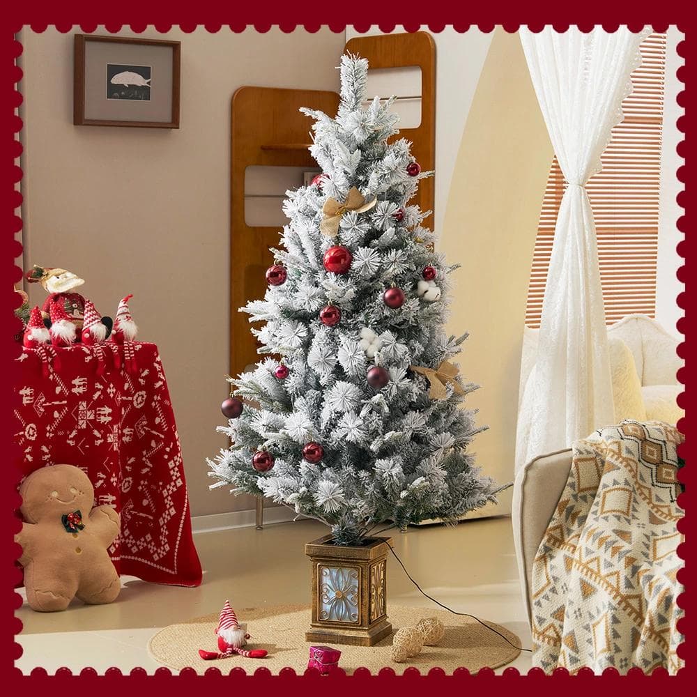 超人気！【高150cm 雪化粧】 クリスマスツリ Green+White tr02-st-sno_m00_26_0.jpg