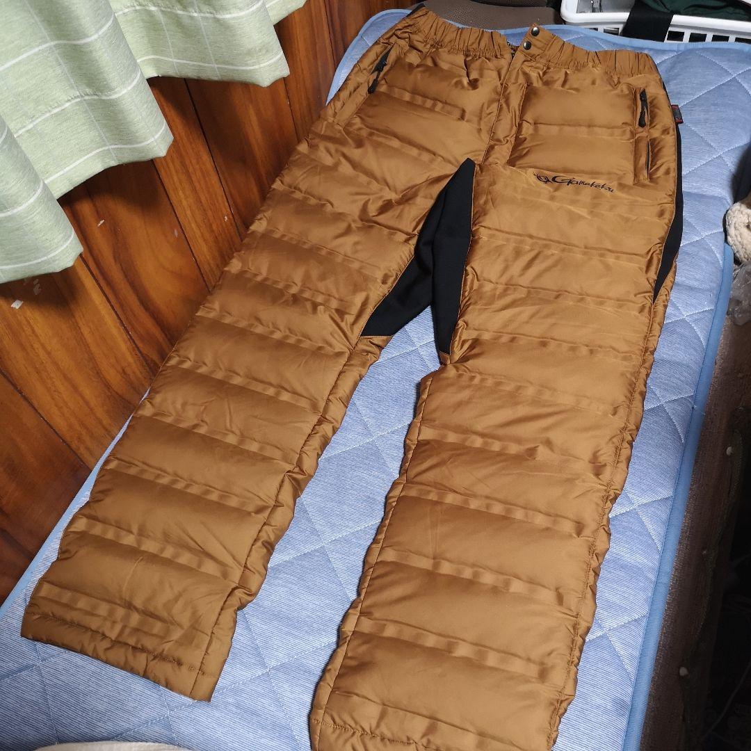 ほぼ新品】がまかつ オールウェザースーツ用ダウンパンツ GM-3517 LL