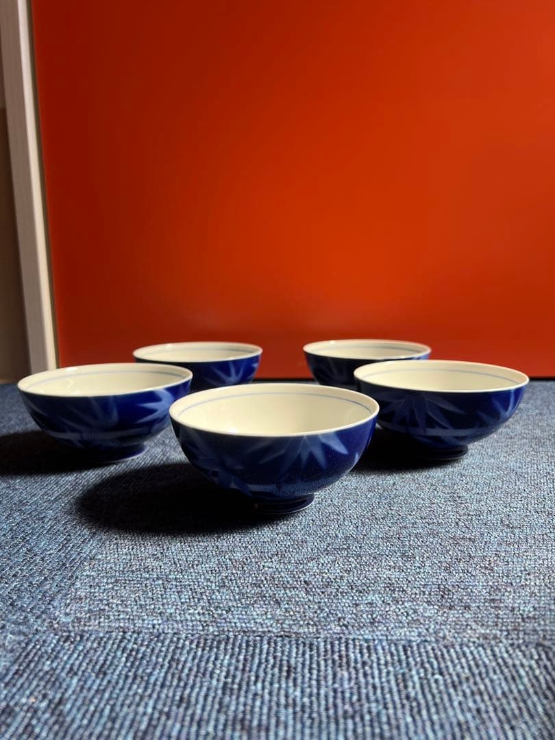 1127 深川製磁 竹文 飯碗 5客 未使用 - メルカリ