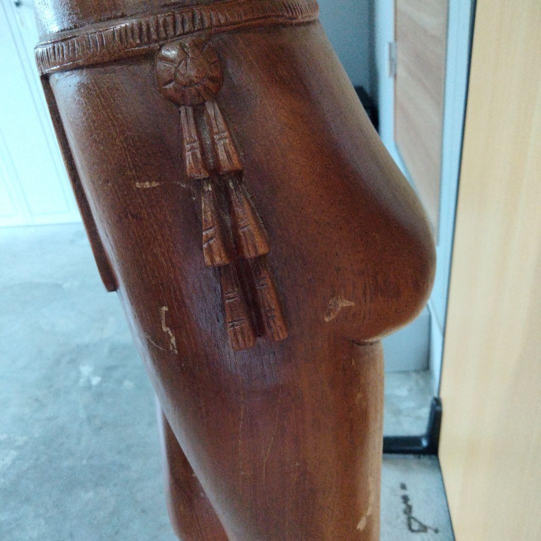 大型　アジアン　エレガント　木彫りの裸婦像　170cm