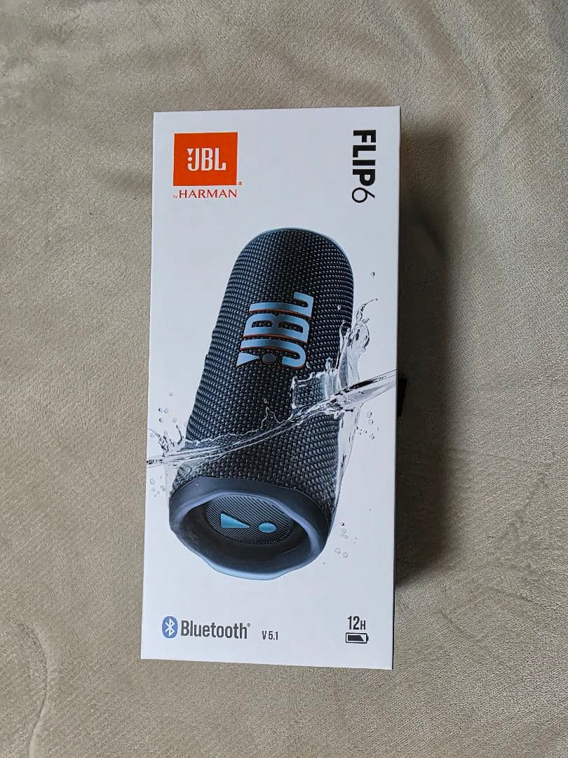 JBL FLIP6 ワイヤレススピーカー(新品未開封) 今日購入した。 JBL FLIP 【保証付】【国内正規品】 ワイヤレススピーカー FLIP6 BLACK