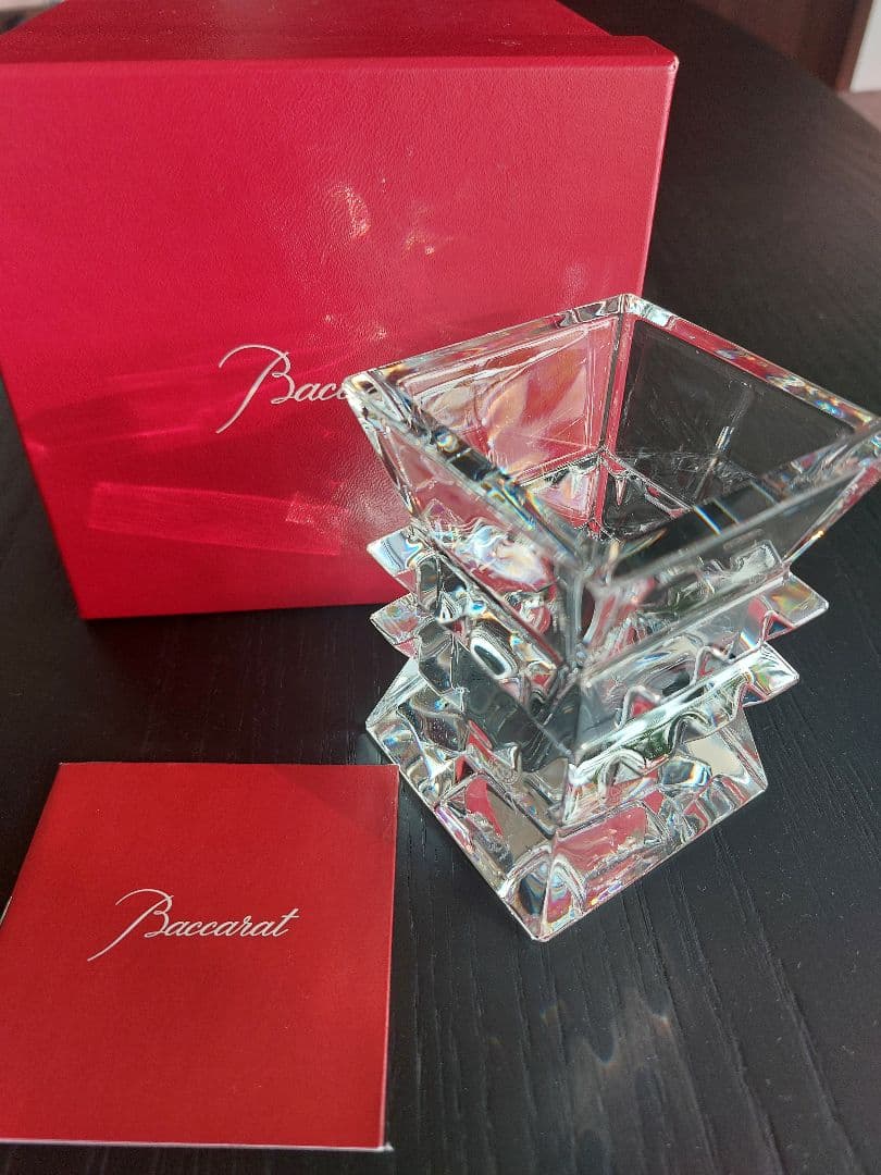 ゆかりんさま専用Baccarat クリスタル花器 コロンビーヌ バカラ（Baccarat） ベース 花瓶 コロンビーヌ 9cm 2100928 ネーム入れ