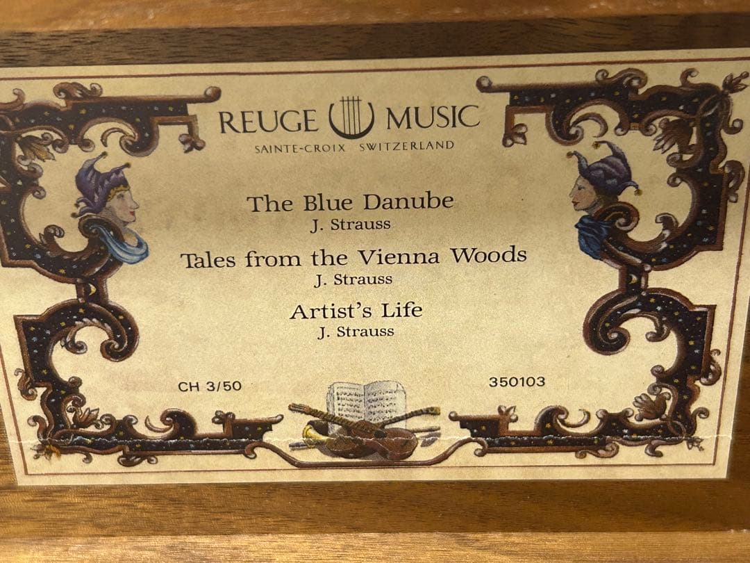 REUGE MUSIC リュージュ オルゴール CH 3/50 ブルーラベル - メルカリ