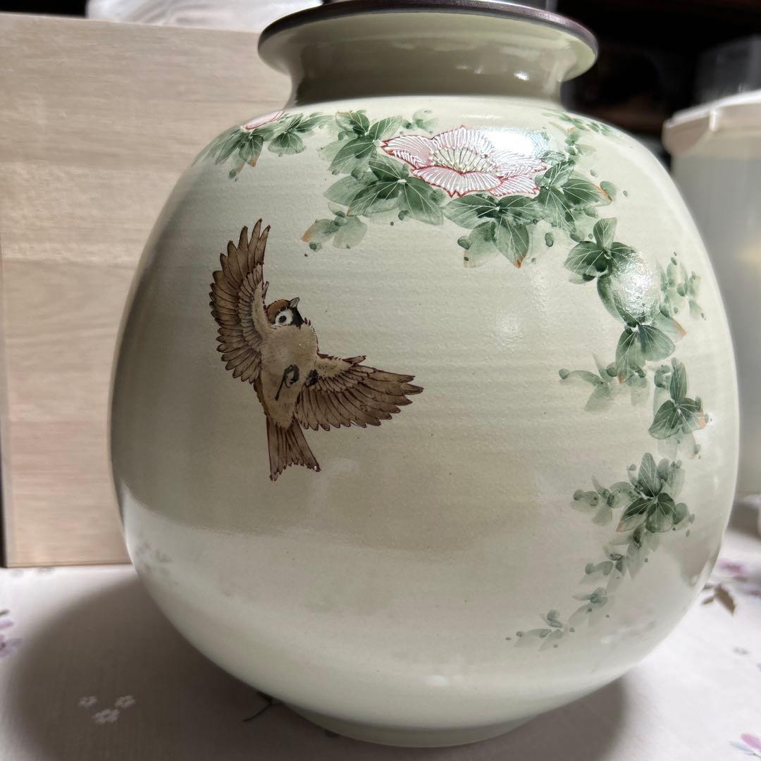 九谷焼 名匠 中村陶志人 花瓶 花鳥 - メルカリ