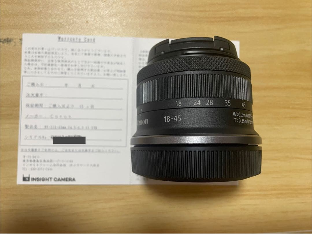 【新品未使用】CANON RF-S18-45mm F4.5-6.3 IS STM