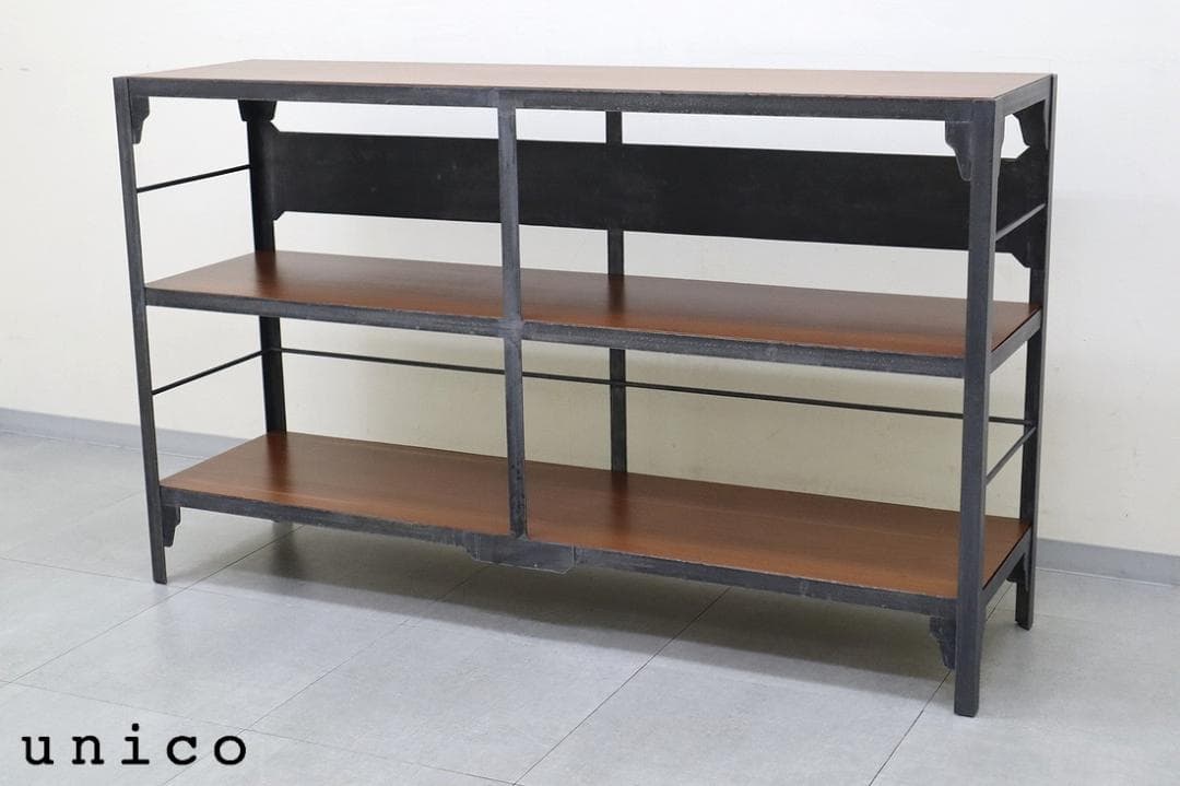 unico ウニコ LUMBER ランバー オープン シェルフ アイアン 棚 楽天市場】【中古】 ウニコ オープンシェルフ ランバー ブラック
