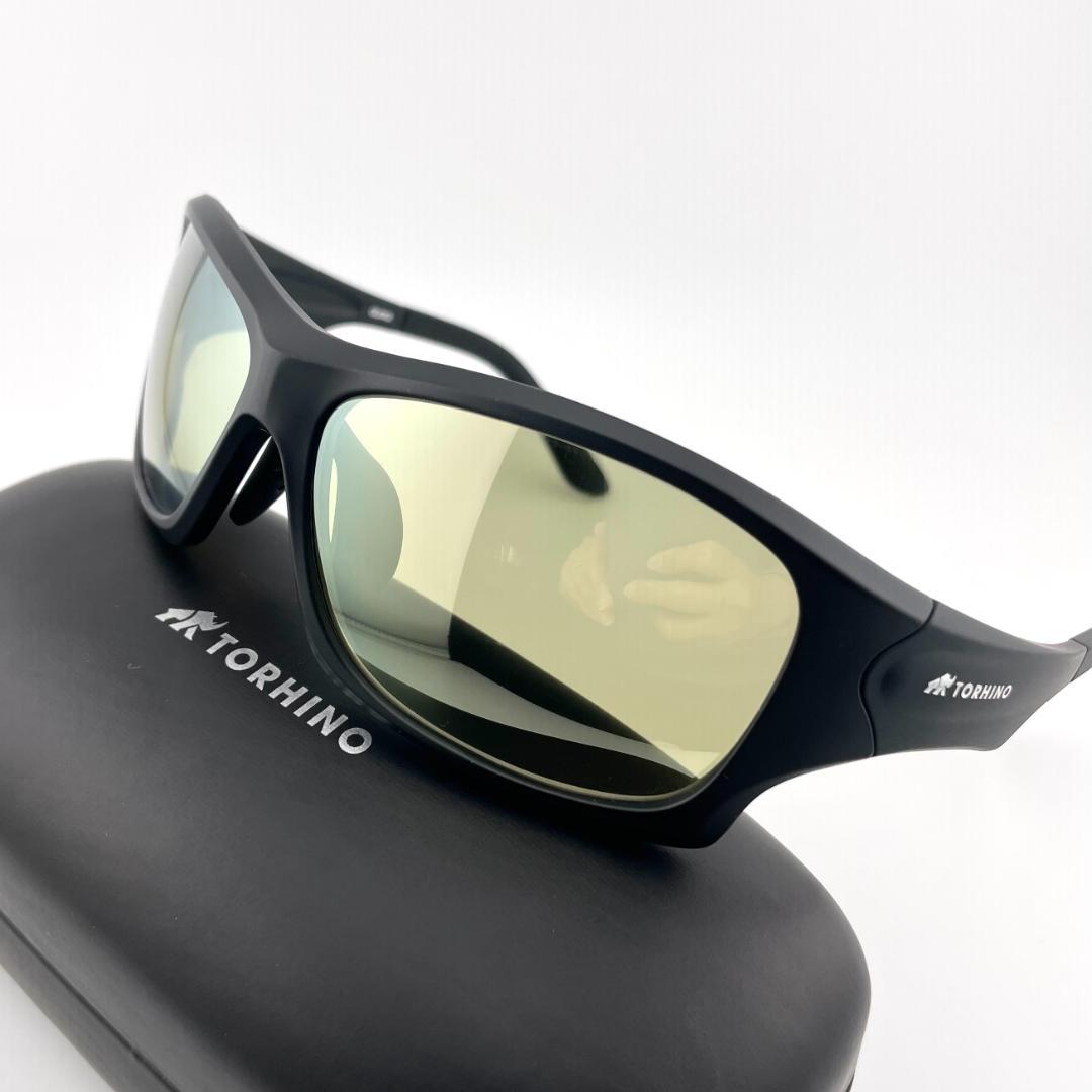 トライノ偏光サングラス イエローグリーン/ミラー 釣りサングラス