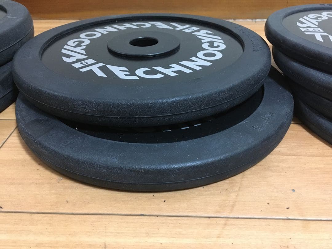 TECHNOGYMバンパープレート穴径／Φ28mm 計42.5kg - メルカリ