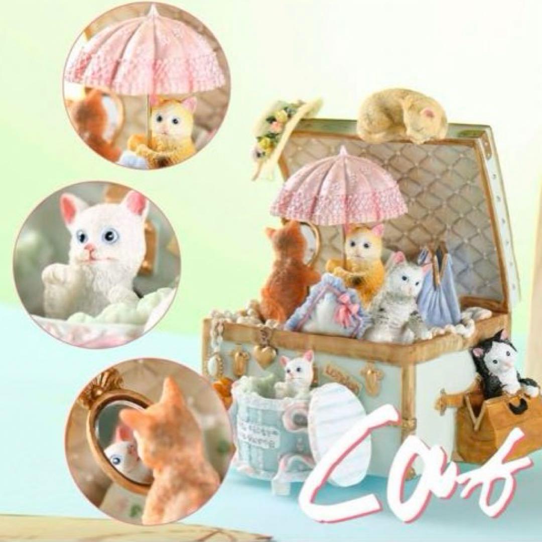 オルゴール 天空の城ラピュタ 猫 ねこ ネコ かわいい樹脂 ミュージカル