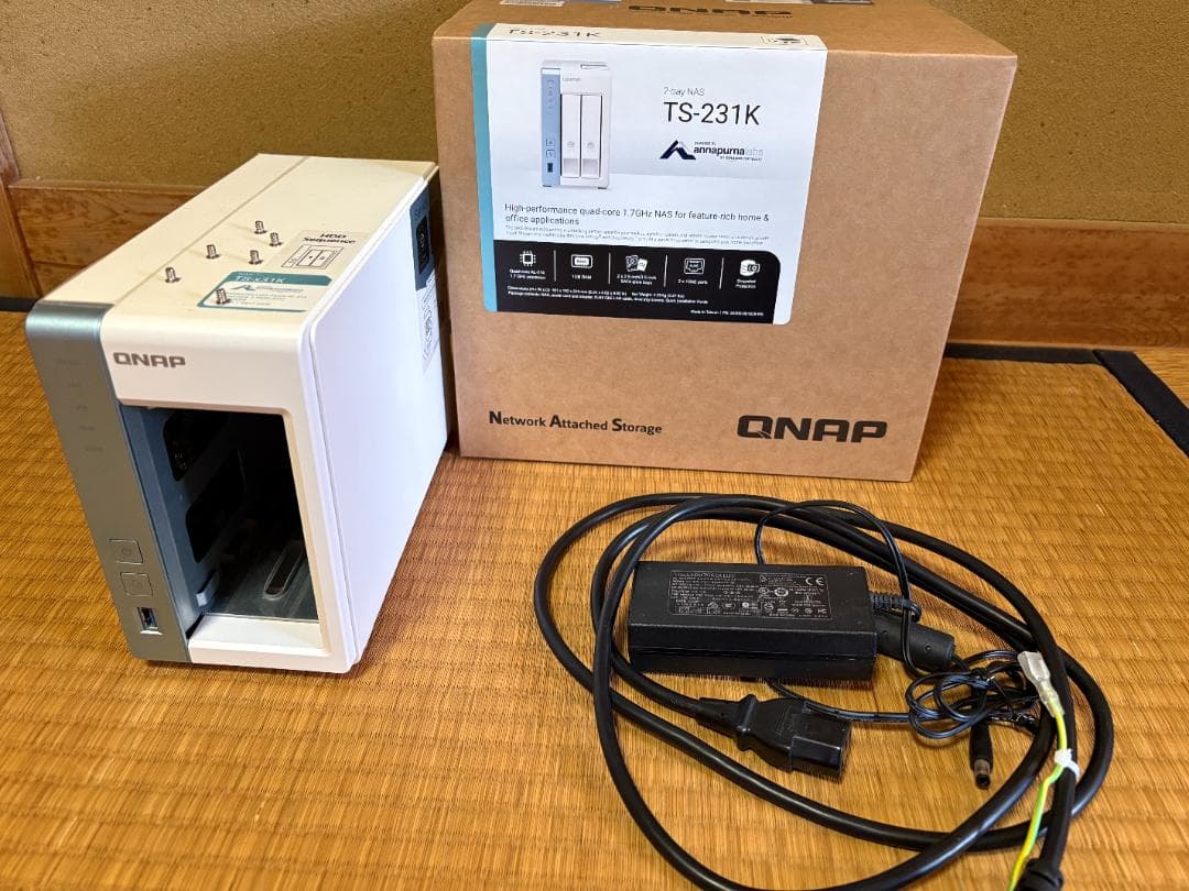 QNAP TS-231K NAS 本体と付属品 QNAP NAS TS-231K 本体 + 付属品 - メルカリ