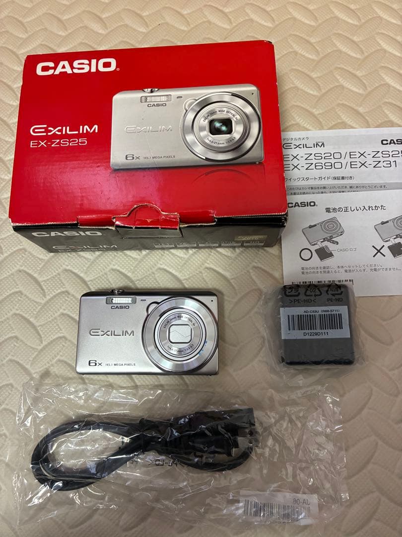 美品　casio ex-zs25 デジタルカメラ　充電コード未開封 Amazon.co.jp: 交換用USBデータ充電ケーブルCasio ExilimカメラEX-S10