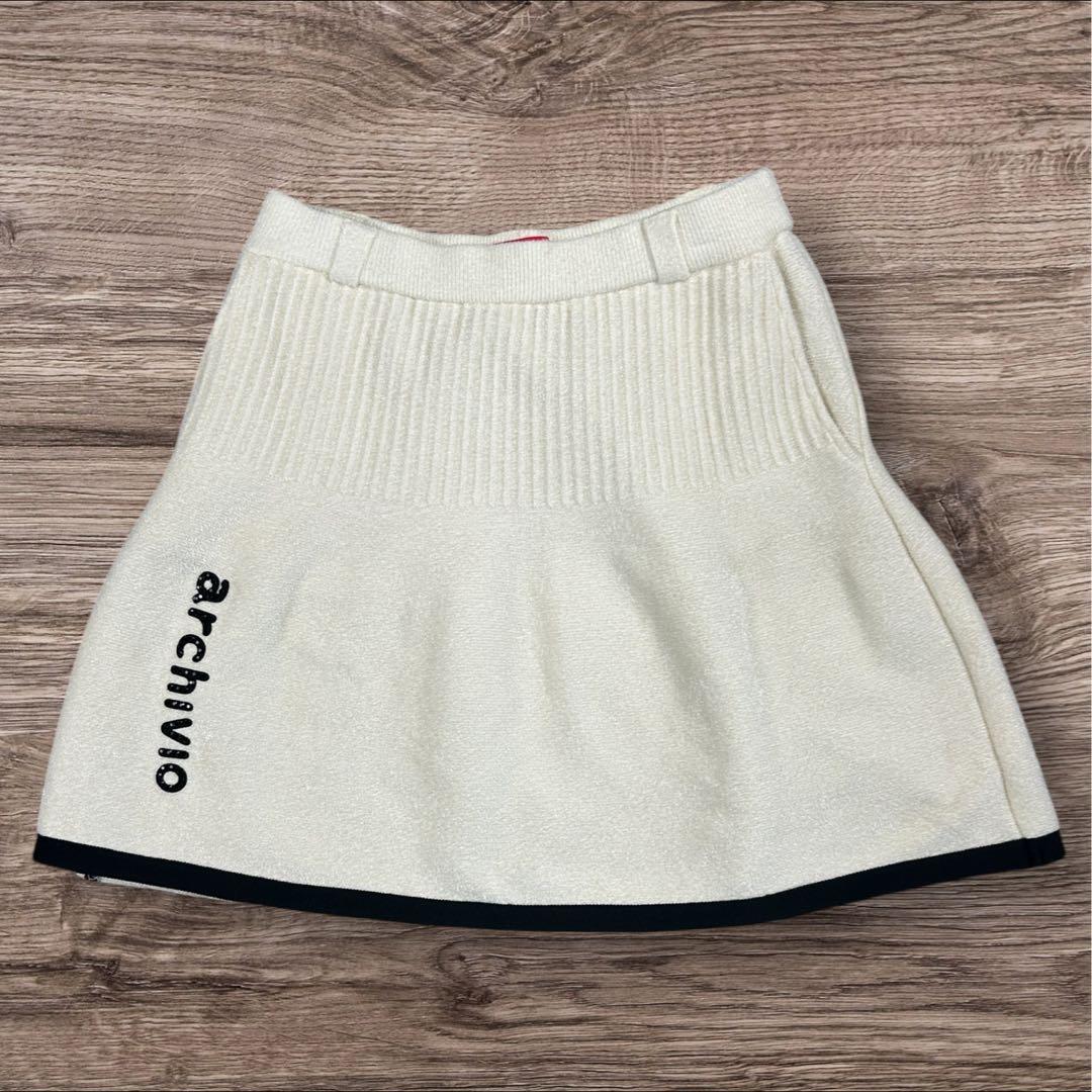 【極美品/36】アルチビオ ゴルフ ニット スカート　白 2024AW春ゴルフ ニットスカート|アルチビオ-アウトレット- - ゴルフウェアや婦人服通販