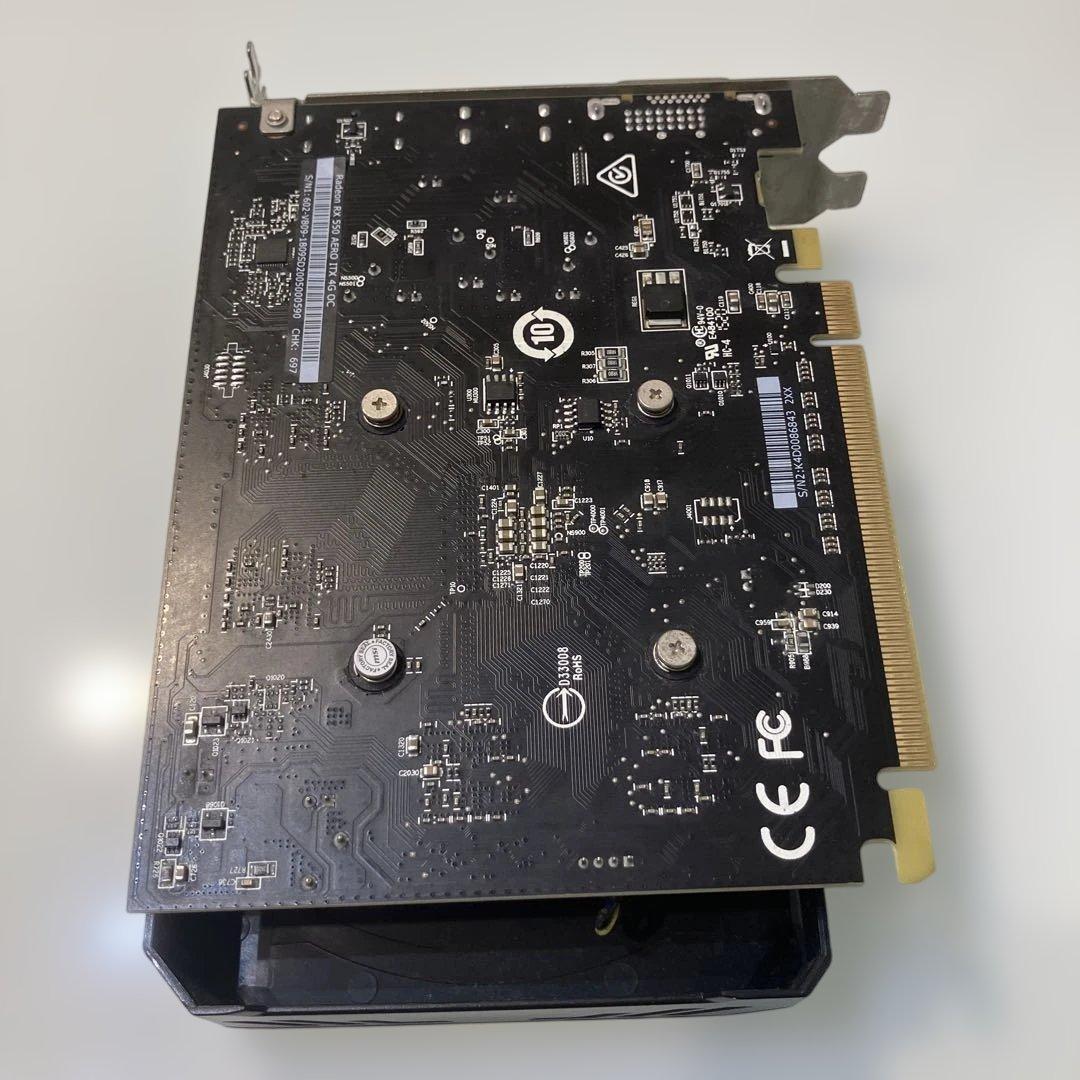MSI Radeon RX 550 AERO ITX 4G OC 動作確認済 MSI