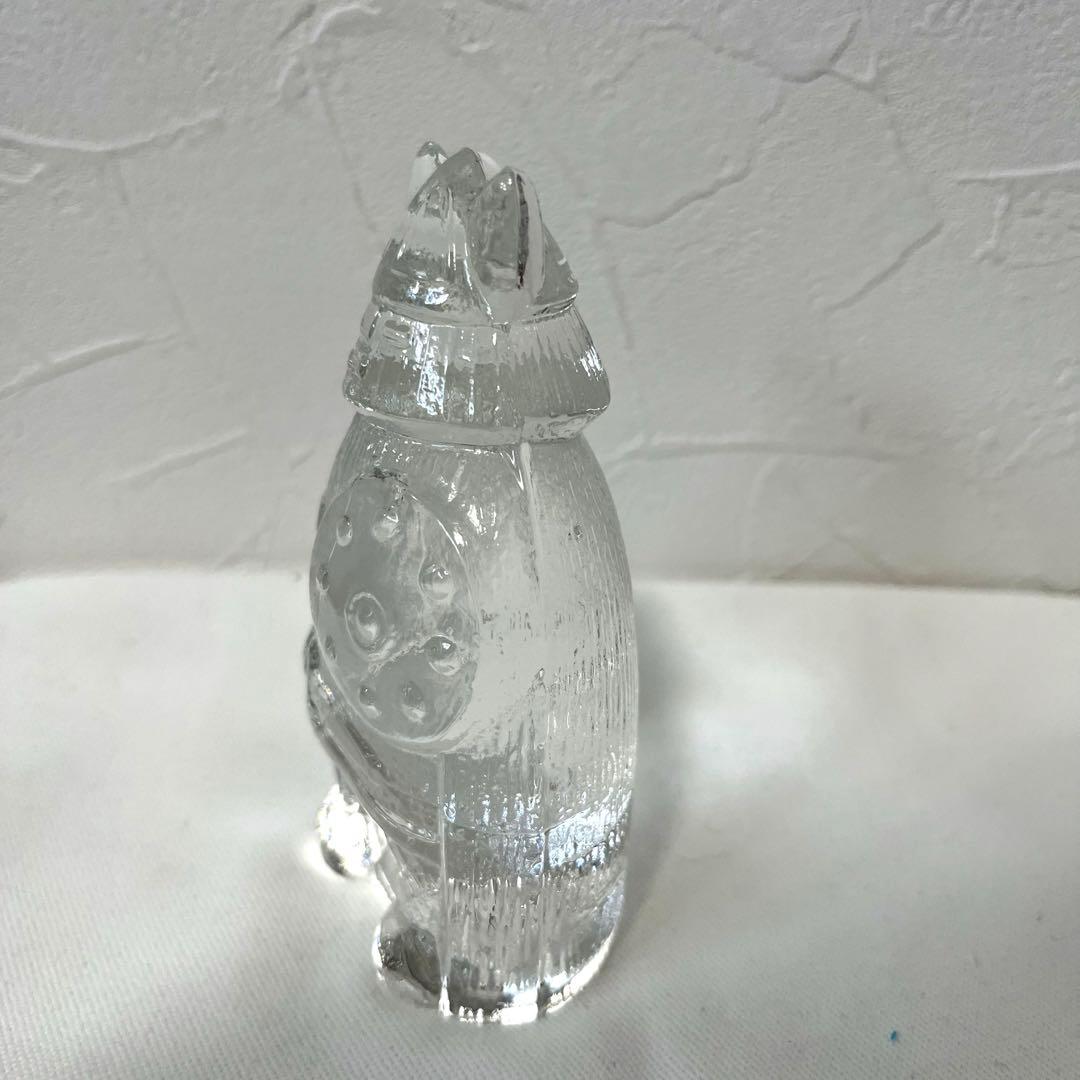 値下】北欧 リンズハンマル社 バイキング& 馬の置物 クリスタルガラス