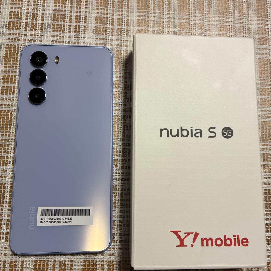 nubia S 5G A403ZT ライトパープル　 Y!mobile 未使用 nubia 「新品 未使用品 ] Simフリー ZTE nubia S 5G A403ZT