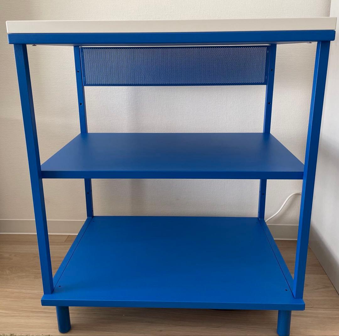 IKEA PLATSA プラッツァ オープンシェルフユニット ブルー/ホワイト