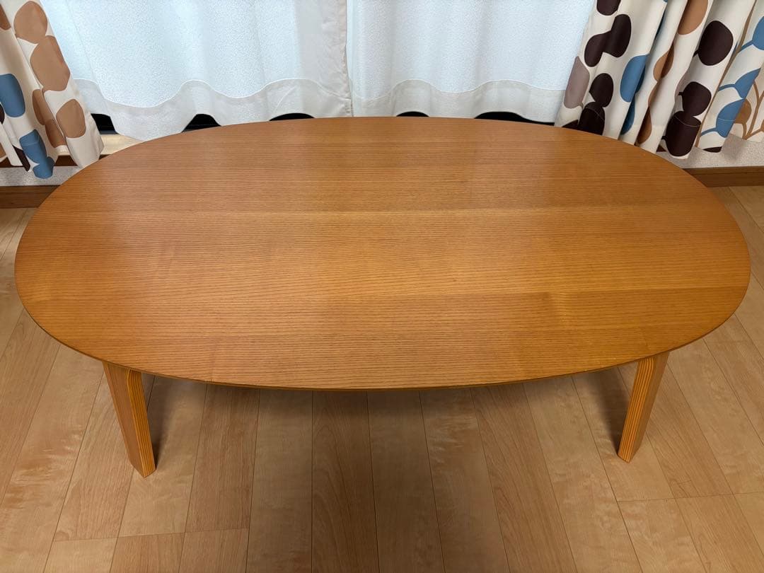 無印　木製楕円形　小　こたつテーブル(専用こたつ布団付き) グランツリー武蔵小杉】無印良品のこたつで心地よく過ごそう〜くらしに