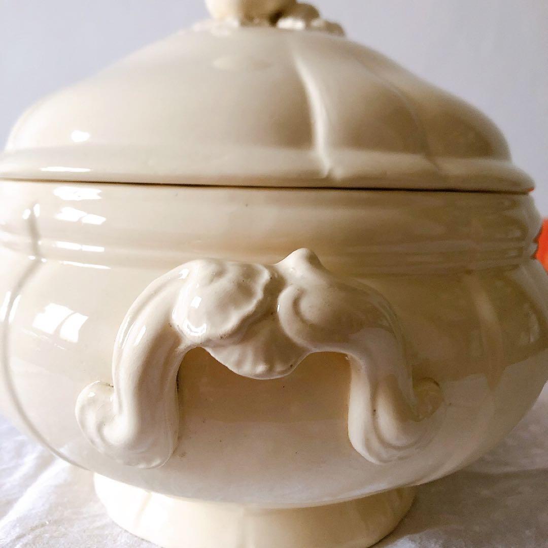 ディゴワンサルグミンヌ 花リムスーピエール フランスアンティーク食器