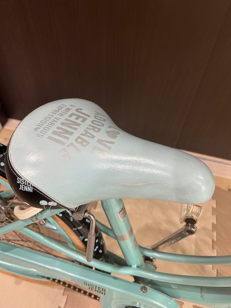 値下げ】 子供自転車 シスタージェニー22インチ チェリー柄 ミント
