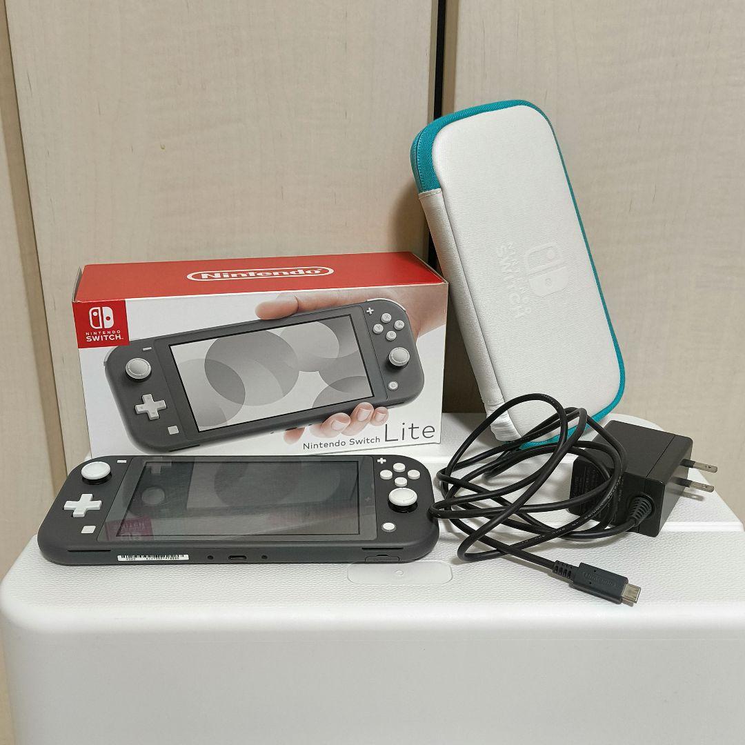 Nintendo Switch Lite グレー 本体＋ケース＋SDカード付き Nintendo Switch Lite Deluxe Traveller Case (Dark Grey) - My