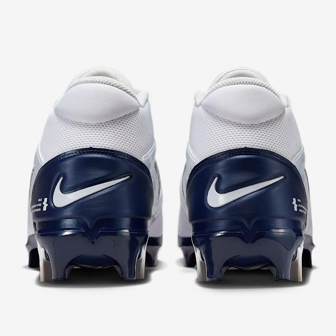 ナイキ 27.5 アルファメナス プロ アメフト スパイク シューズ 靴 白