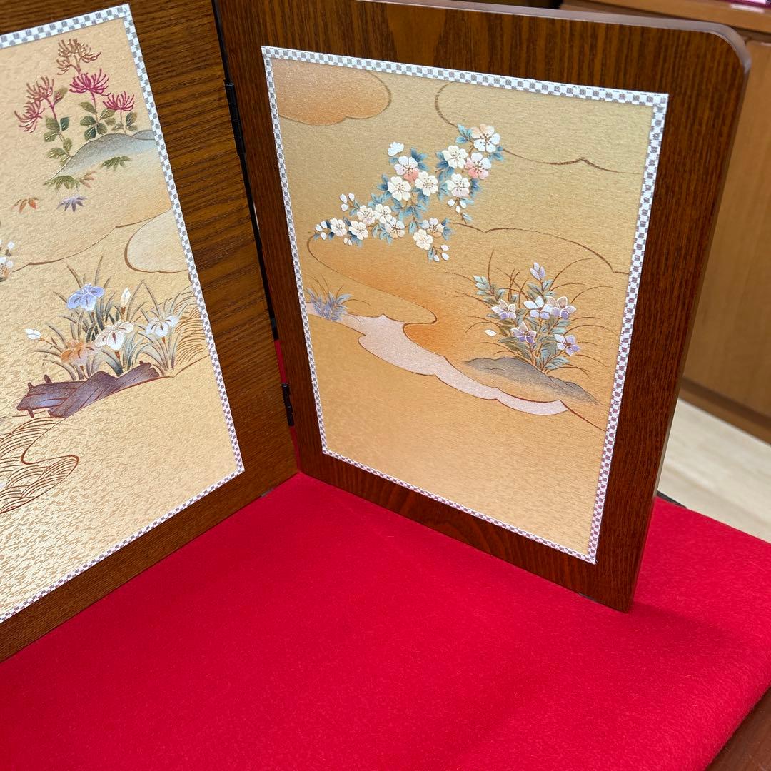 405】ひな祭り飾り＊13号木製屏風 - メルカリ