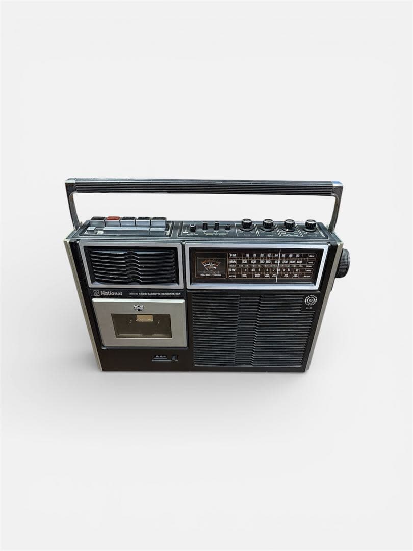 National ブラック ナショナル ラジカセ RQ-560 動作品 レトロ - メルカリ