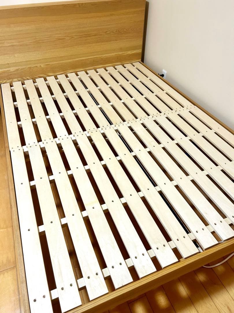 無垢ベッドフレーム folk／NA ダブルサイズ(10/12発送) 木製ベッド folk／NA ｜家具・インテリア通販 Re:CENO(リセノ)