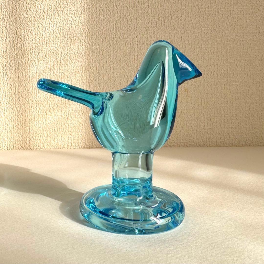 イッタラ　バード　scope別注　脚付　シエッポ　スカイブルー×ターコイズ 販売終了】iittala | Birds by Toikka ミニシエッポ脚付 ターコイズ x