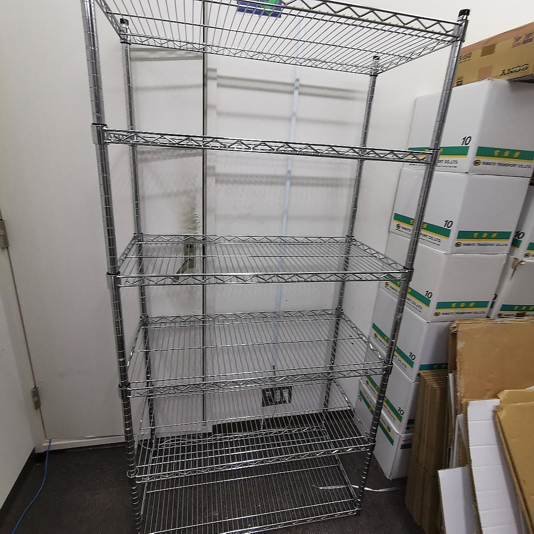 dywxb609様専用 幅90cm スチールラック 5段 シルバー 値引き交渉可