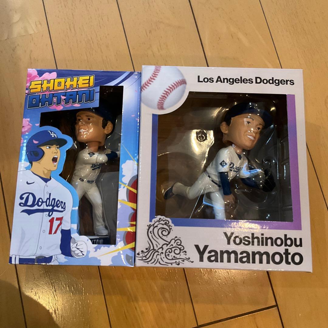 【2個セット】LAドジャース山本由伸ボブルヘッド・大谷翔平フィギュア 大谷翔平 山本由伸 フィギュア バブルヘッド ロサンゼルス・ドジャース
