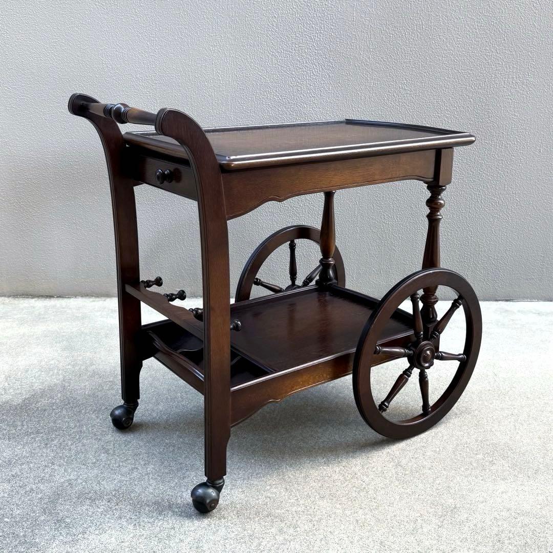 希少✴︎飛騨産業 キツツキ キッチンワゴン 車輪 リビング ダイニング