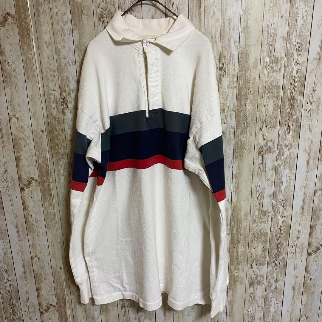 638】常田大希着用類似80'sUSA製L.L.Bean ラガーシャツホワイト - メルカリ