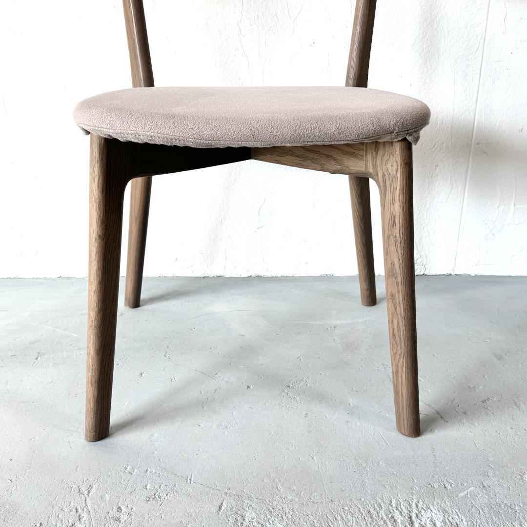 美品 ナガノインテリア DC372 チェア レッドオーク カバーリング仕様