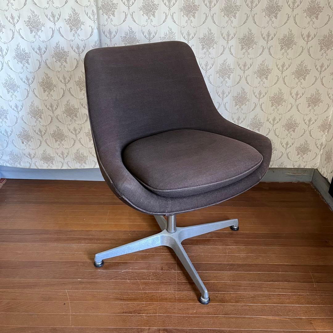 アンティーク】昭和レトロ ホウトク ラウンジチェア アームレスチェア