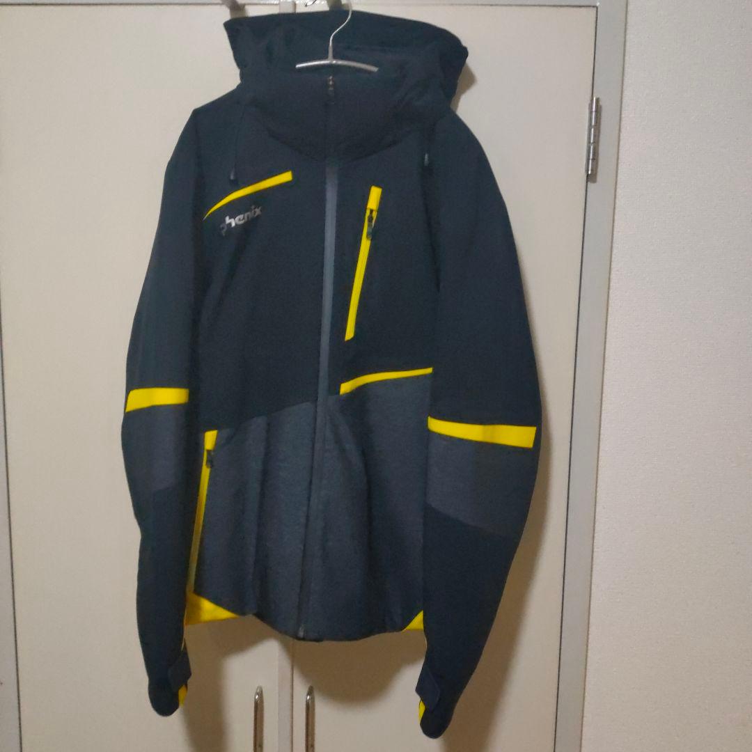 phenix スキーウェア 黒/黄色 フード付き フェニックス（PHENIX） スキーウェア メンズ スキージャケット PHENIX