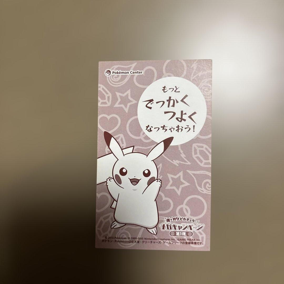 非売品】メガリザードンYのポンチョを着たピカチュウ 名刺カード