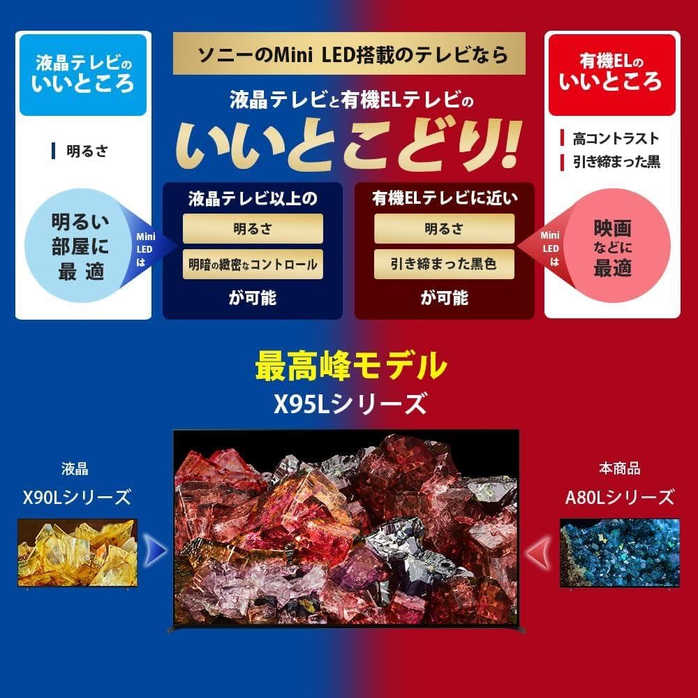 BRAVIA XRJ-55A80L 展示品 - メルカリ