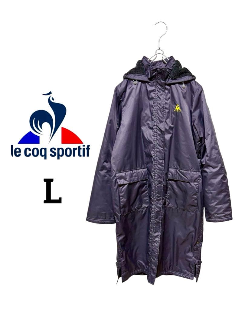 le coq sportifレディース ベンチコート パープルLサイズ - メルカリ