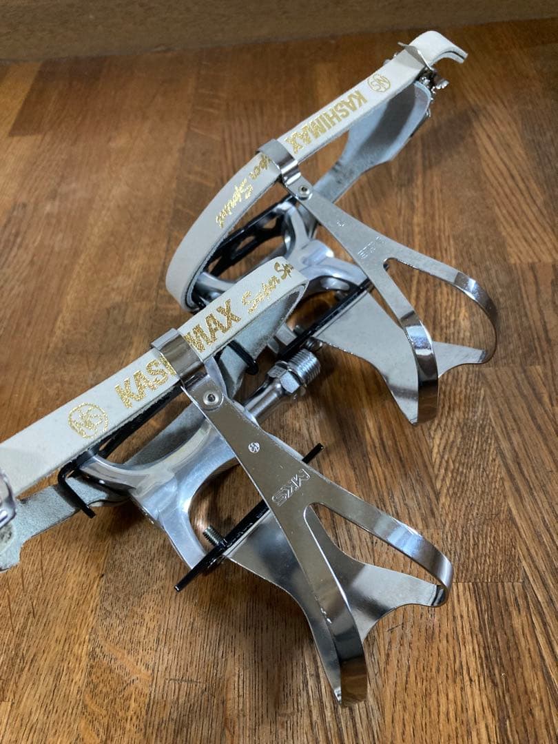 美品 競輪 展示品外し ペダル njs3点セット 最上位 MKS シュプリーム