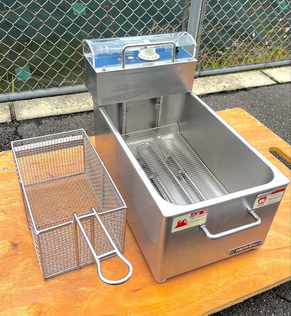 ニチワ卓上電気フライヤー 100V 2019年 8リットル ニチワ 電気フライヤー(卓上オートリフトタイプ) 幅300×奥行570×高さ