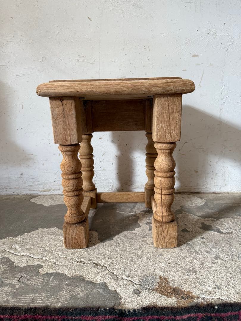 ビンテージ サイドテーブル ベッドサイドテーブル 小 剥離 ビンテージ