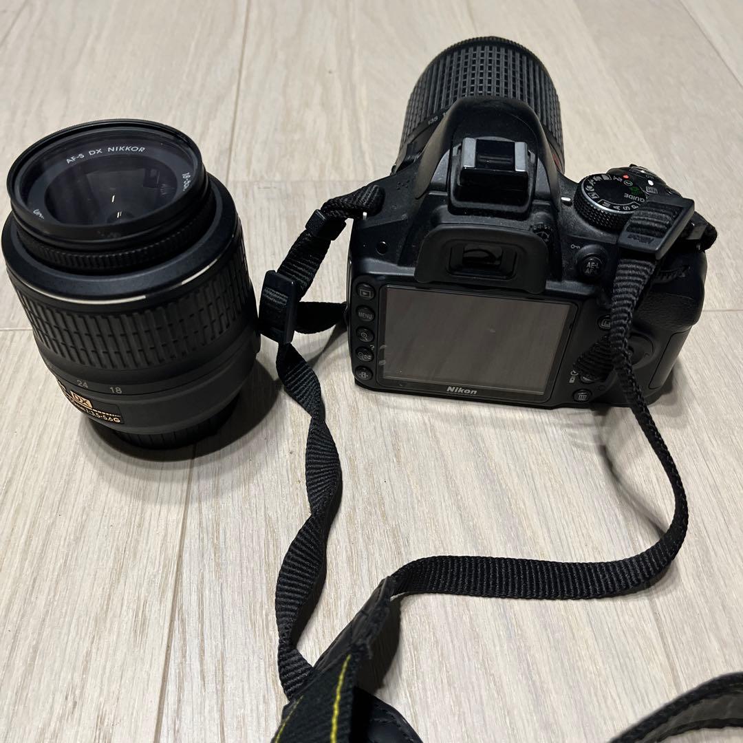 Sランク品 Nikon D3200 ダブルレンズキット ニコン D3200 200mm ダブル