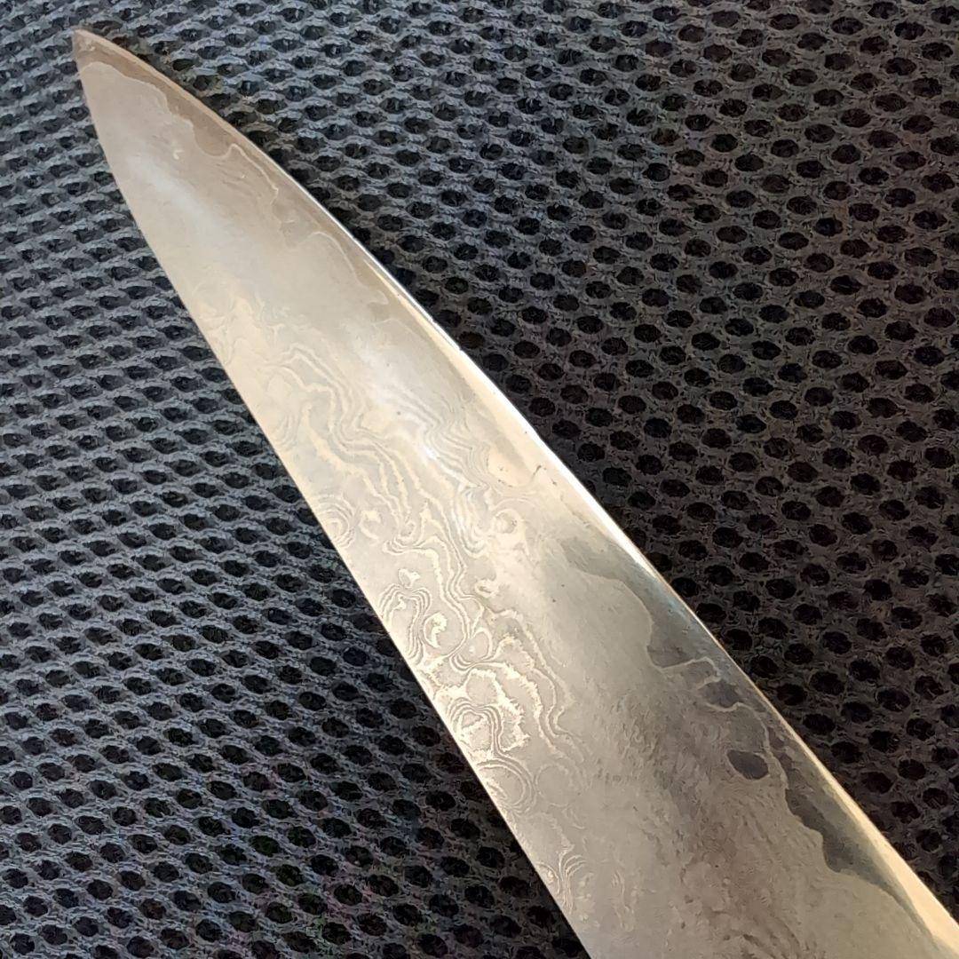 粉末ハイス鋼　ダマスカス 筋引 牛刀 包丁 約27cm(26.5cm)　鳳皇琳