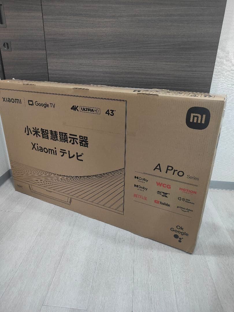 (テ7）新品Xiaomi テレビ 43インチ A Pro 4K Xiaomi Xiaomi TV A Pro 2025 [43インチ ブラック] 価格比較 - 価格.com